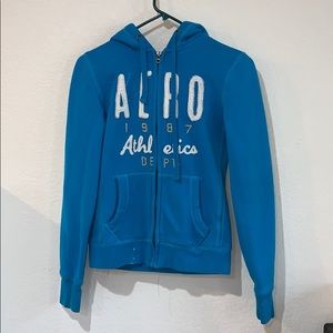 Aeropostale athletics zip up, Blue